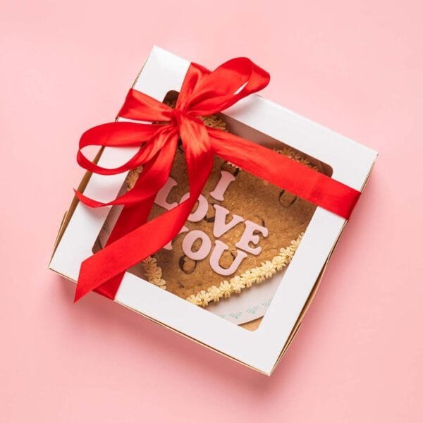 Love Note Cookie Cake Limited Edition Heart Shape - Image 3